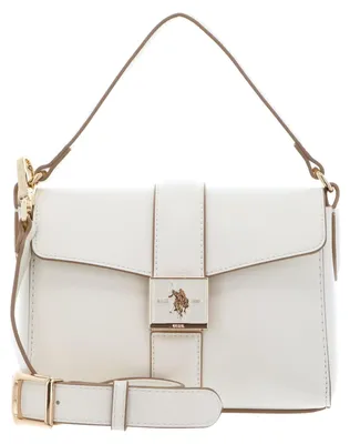 Produktbild von U.S. POLO ASSN. Handtasche Umhängetasche Margaret Flap Handle Bag Creme White
