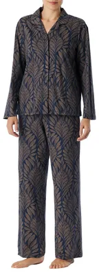 Produktbild von Schiesser Damen Pyjama lang deep sea blue