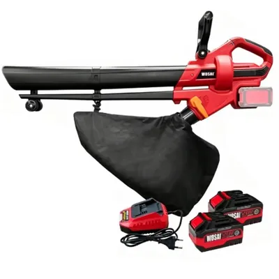 Produktbild von CkeyiN Akku-Laubbläser 2-in-1 Bläser & Sauger, 7 Geschwindigkeiten, 2 Akkus, kabellos, für Garten & Haus