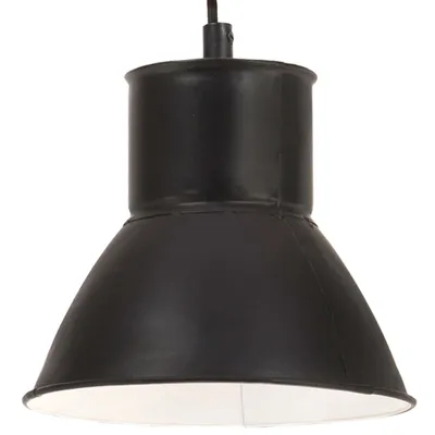 Zdjęcie produktu dla The Living Store Lampa wisząca 25 W czarna okrągła 17 cm E27