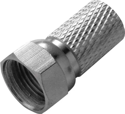 Zdjęcie produktu dla Schwaiger FST7510 241, F-Typu, Srebrny, Torebka foliowa, 10 szt.