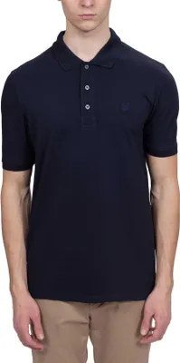 Produktbild von LYLE & SCOTT - Superfeines Herren-Poloshirt mit farbigem Logo - Größe XXL