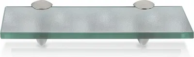 Zdjęcie produktu dla Yakimz Półka szklana 20x10x0,8 cm z uchwytem Półka szklana Półka ścienna Półka łazienkowa Półka Półka wisząca Szkło matowe