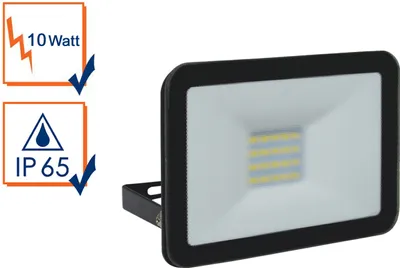 Produktbild von Strahler schwarz Baustrahler 10W LED 5000K Scheinwerfer Arbeitslampe Fluter