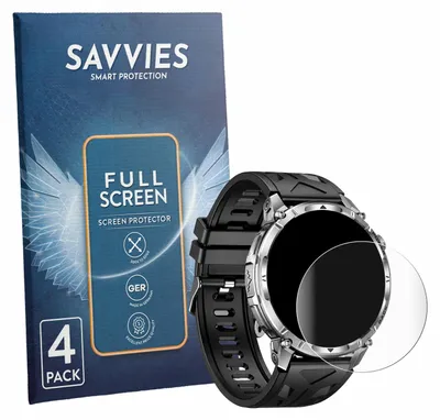 Produktbild von 4x Savvies Fullscreen Schutzfolie für Miecgth IW13 1.7" Displayschutz Folie Fullcover Klar Transparent