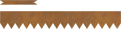 Produktbild von Möbel Rasenkanten 10 Stk. 100x0,5x15 cm Cortenstahl - Beeteinfassungen 865942