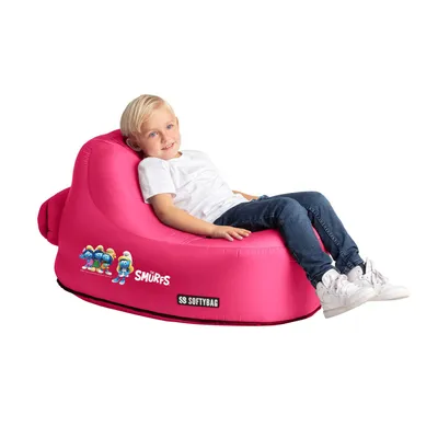 Produktbild von Softybag Kinder Schlumpf Stuhl rosa