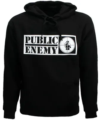Zdjęcie produktu dla Bluza z kapturem Public Enemy Crosshairs z logo na rękawach – rozmiar XL