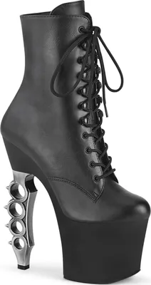 Produktbild von IRONGRIP-1020 Damen Boots von Pleaser, Schwarz Matt , EU 37, US 7