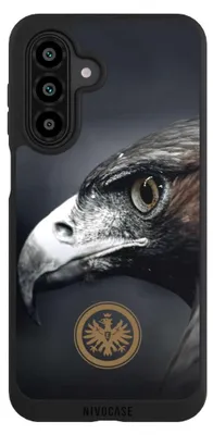 Produktbild von NIVOCASE Handyhülle für Samsung Galaxy A17 5G  Hülle NIVOpure Case Schwarz Adler Eintracht Frankfurt Offizielles Lizenzprodukt