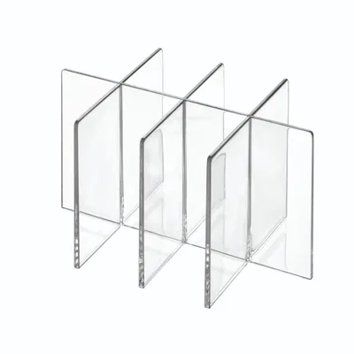 Produktbild von Trennwand für Aufbewahrungsbox, 8 Fächer, Kunststoff, Transparent - iDesign | The Home Edit
