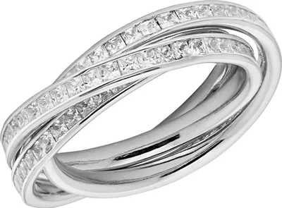 Produktbild von Wunderschöner 925 Sterling Silber Damen - Ring mit Zirkonia, 54 (17.2); TRS27915RSN