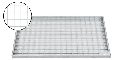 Produktbild von ACO 75x50x2cm Maschenrost 30/30 Gitterrost Eingangsrost Normrost Abstreifer Rost verzinkt