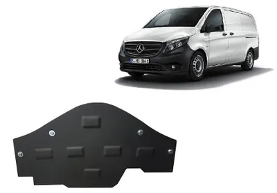 Zdjęcie produktu dla Osłona podwozia do samochodu Mercedes Vito W447, napęd 4x2, silnik 1.6 D (lata produkcji: 2014-2025)