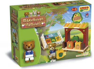 Produktbild von Unico Plus stavebnice Maximilian Families Ovoce-zelenina U Medvídka 41 dílů