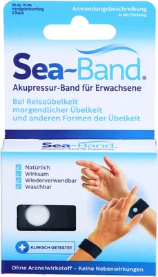 Zdjęcie produktu dla Opaska akupresurowa SEA-BAND dla dorosłych czarna