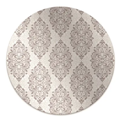 Produktbild von Rundmatte - Stuhlunterlage Bürostuhlunterlage - Rund Ø 100 cm - Bodenmatte - Fußmatte - Damast