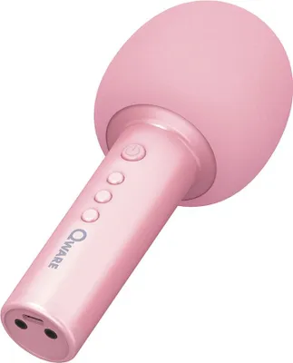 Produktbild von Qware Kabelloses Karaoke Mikrofon mit Bluetooth & Lautsprecher Pink