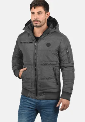Produktbild von BLEND BHBoris Herren Jacke Winterjacke Steppjacke gefüttert mit Kapuze Reißverschlusstaschen Rippbündchen Regular fit