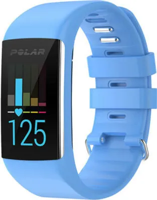 Produktbild von Strap-it Polar A360 / A370 Silikonarmband (Hellblau)