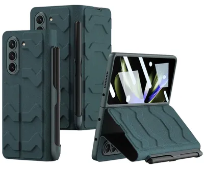 Obrázek produktu pro Pro Samsung Galaxy Z Fold5 integrovaný nárazuvzdorný koženkový kryt s držákem pera