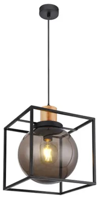 Produktbild von Hängeleuchte, Kugel Design, Käfig schwarz, L 28 cm