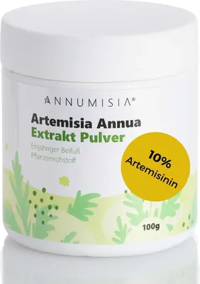 Produktbild von ANNUMISIA® Artemisia Annua Extrakt 30:1 hochdosiert - 100 g Pulver - 10% Artemisinin - vegan - ohne Zusatzstoffe