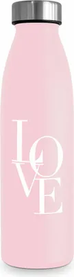 Obrázok produktu pre PPD Love rose Design fľaša 0,5 D@H, fľaša na pitie, fľaša na vodu, fľaša, nerezová oceľ, 500 ml, 581202708