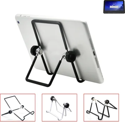 Produktbild von K-S-Trade Tablet-Ständer Tablet-Halterung Tablet-Aufsteller kompatibel mit Alcatel Smart Tab 7 Wi-Fi faltbarer Tischständer Tablet Halterung