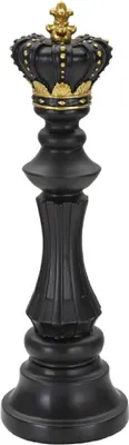 Produktbild von Mauro Ferretti Schachfigur König Ø 13x40,5 cm schwarz gold Dekoration