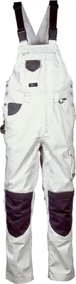 Productafbeelding van Cofra werkbroek met brede pijpen, wit, 300 g/m², model Ginevra, maat 48