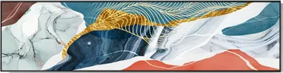 Produktbild von TPFLiving Kunstdruck LW-308 (OHNE RAHMEN) Poster - Leinwand - Wandbild - Hochauflösender Giclée-Druck, langlebig und hochwertig - Abstrakte Strukturen -  - Größe: 45x180cm