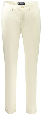 Immagine prodotto di Pantaloni chino da donna bianchi, slim fit, con logo e 3 tasche
