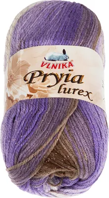 Obrázek produktu pro Příze PRYIA Polyester - 100g / 245 m - Fialová,Hnědá