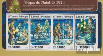 Produktbild von Briefmarken Sao Tome e Principe 2016 Mi 6876-6879 Kleinbogen (kompl. Ausgabe) postfrisch Weihnachtsfrieden