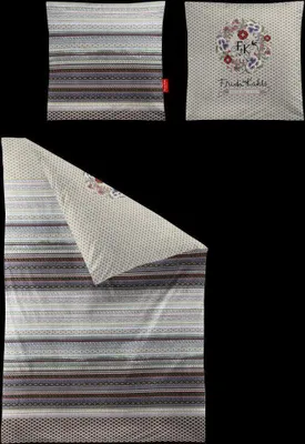 Produktbild von Irisette Flausch-Baumwolle Bettwäsche-Garnitur Monte 8583  Farbe multi  155x200+80x80cm