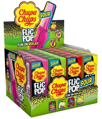 Produktbild von Chupa Chups Flic Pop Sour 24x14g