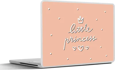 Produktbild von MuchoWow® Laptop Aufkleber Sticker Cover Zitate - Kleine Prinzessin - Mädchen - Sprichwörter - Kinder - Baby - Mädchen 32.5x23.5 cm - Sticker für Laptop - Selbstklebend