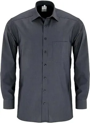 Produktbild von Olymp Hemd Comfort-Fit grau uni
