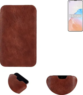 Produktbild von K-S-Trade Schutzhülle Handyhülle kompatibel mit Cubot X30 Handytasche Kunstleder Sleeve in braun