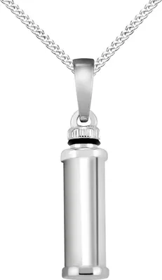 Produktbild von Anhänger für Asche oder kleine Andenken zum Befüllen  Anhänger aus 925 Silber + Kette 45 cm