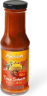 SOS DO TACO PIKANTNY BEZGLUTENOWY BIO 220 g - AMAIZIN
