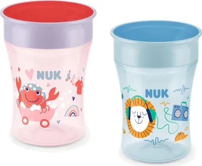 Produktbild von NUK Magic Cup für Zwillinge (rot & blau)