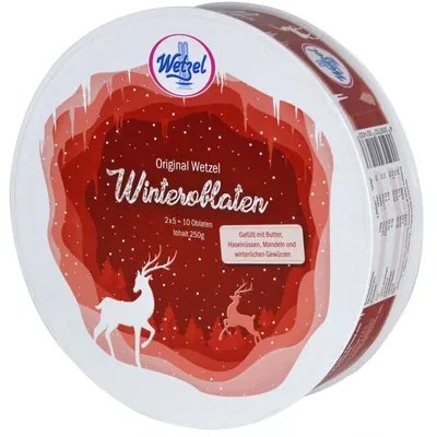 Produktbild von Wetzel Winter Oblaten Geschenkdose 2x5er