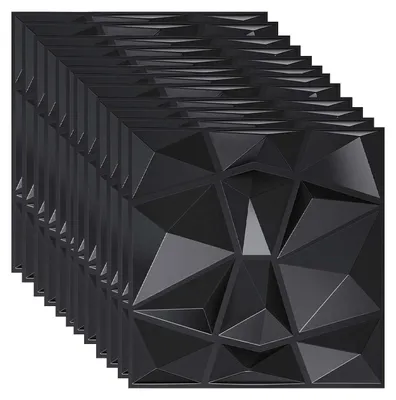 Zdjęcie produktu dla 12 sztuk 3D paneli ściennych, panele z tworzywa sztucznego PVC, 30 cm - do sypialni i salonu