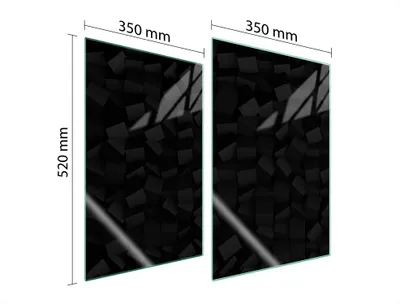 Produktbild von Glasschutzplatte Für Küche 2X35X52 Schwarz
