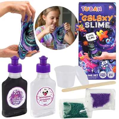 Produktbild von TUBAN Slime Galaxy Set zum Selbermachen, DIY Sensorik-Spielzeug, 3+