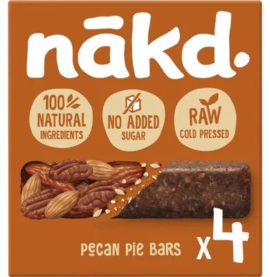 Produktbild von Nakd Pecan Pie Notenreep met Fruit 140g – Gezonde, natuurlijke snackreep