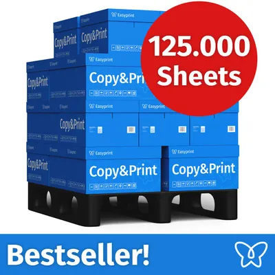 Produktbild von Easyprint Druckerpapier Kopierpapier 125.000 Blatt 25 x 5.000 A4 Premium Hochweiß CIE 160 PEFC