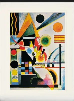 Produktbild von Wassily Kandinsky Gerahmtes Bild Mit Edlem Passepartout | Wand-Bilder | Im Bilderrahmen - Balancement, 1925 (80 x 60 cm)